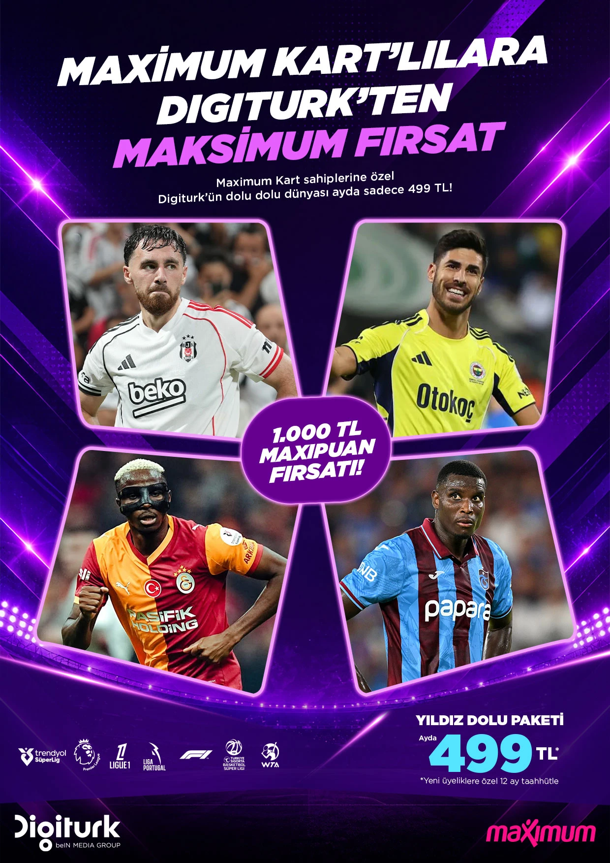 Maximum Kart’lılara Digiturk’ten maksimum fırsat — Yıldız Dolu Paketi ayda 499 TL
